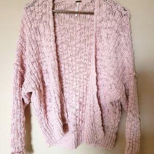 FREE PEOPLE CARDIGAN SIZE XS (PALE PINK)